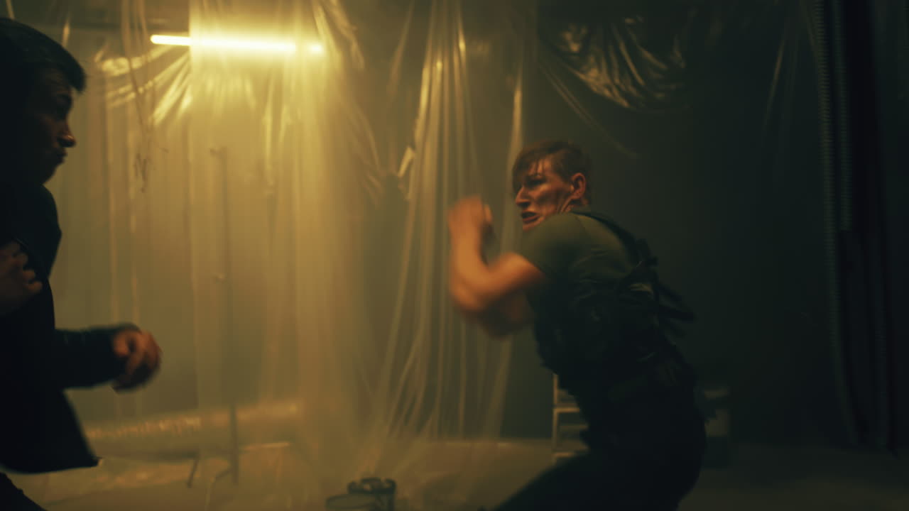 Dynamic Hand-to-Hand Combat in an Industrial Setting