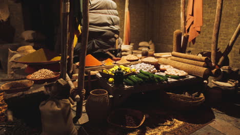 traditional spices and grocery market