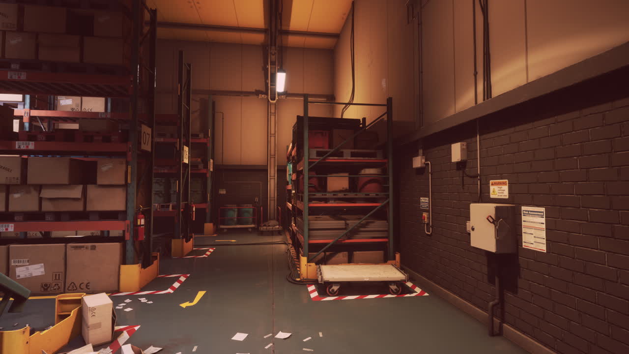 어고  빈 창고 내부