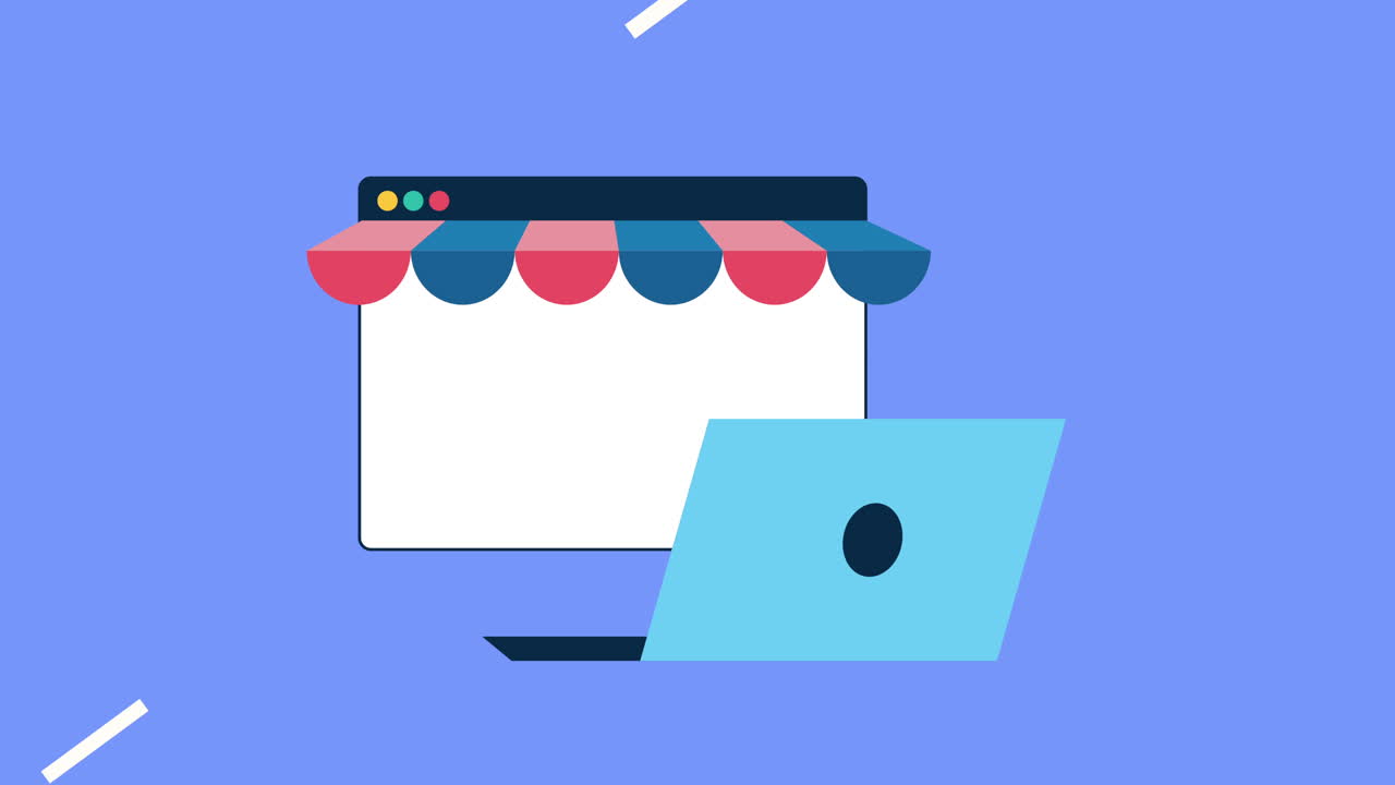 página web con plantilla de computadora portátil