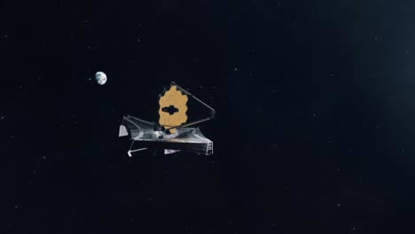 Das-James-Webb-Weltraumteleskop-Im-Weltraum