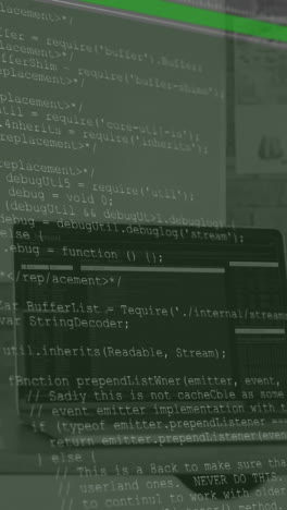 Animation of data processing over office