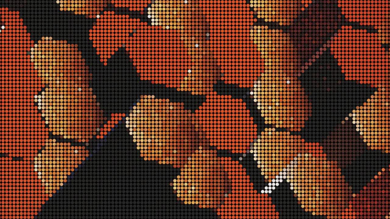 육각형의 움직이는 배경 4k 모션 그래픽