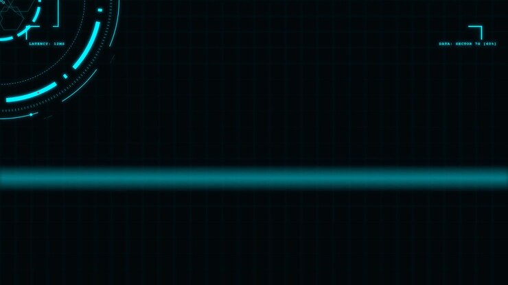 Interfaccia HUD digitale futuristica con raggio di scansione