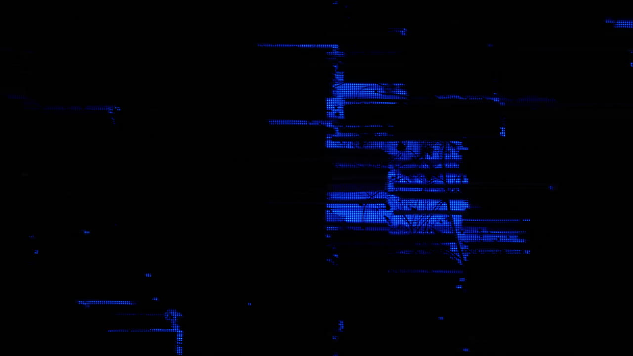 Abstract Blue Digital Data Network Connection Animation