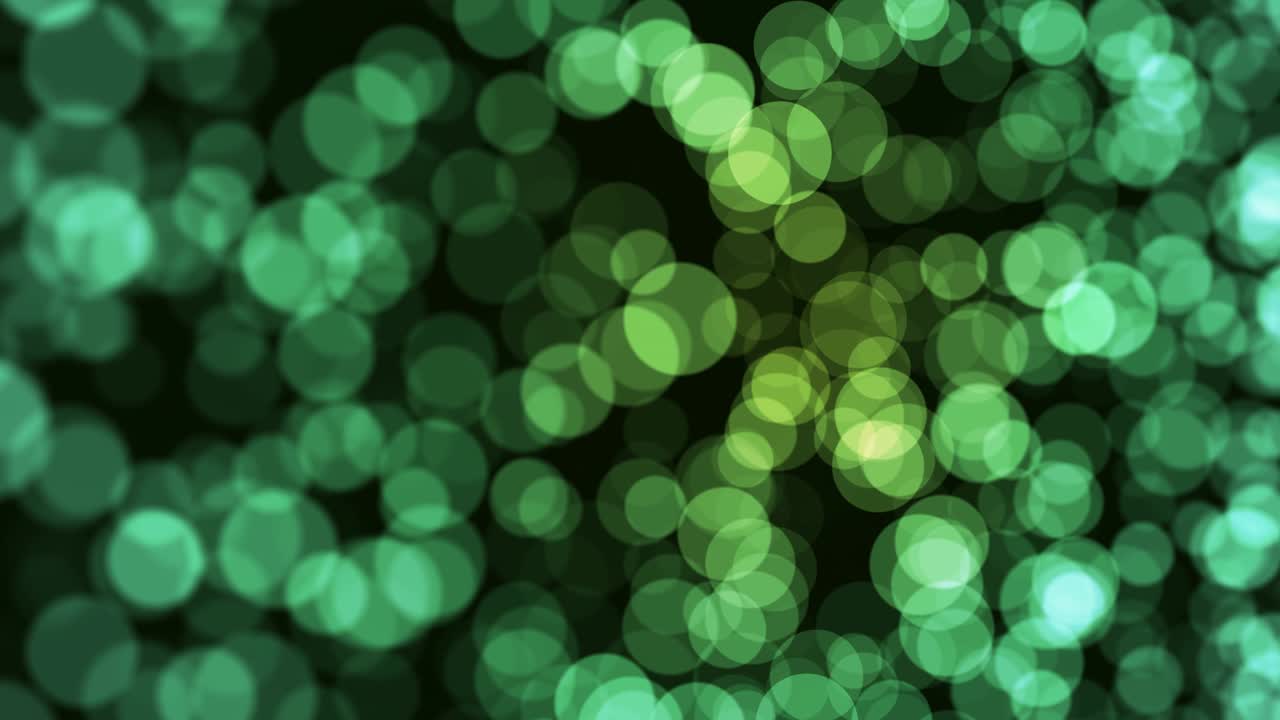 abstract motion background bokeh loop green
