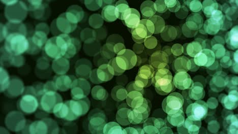 fondo de movimiento abstracto bokeh bucle verde