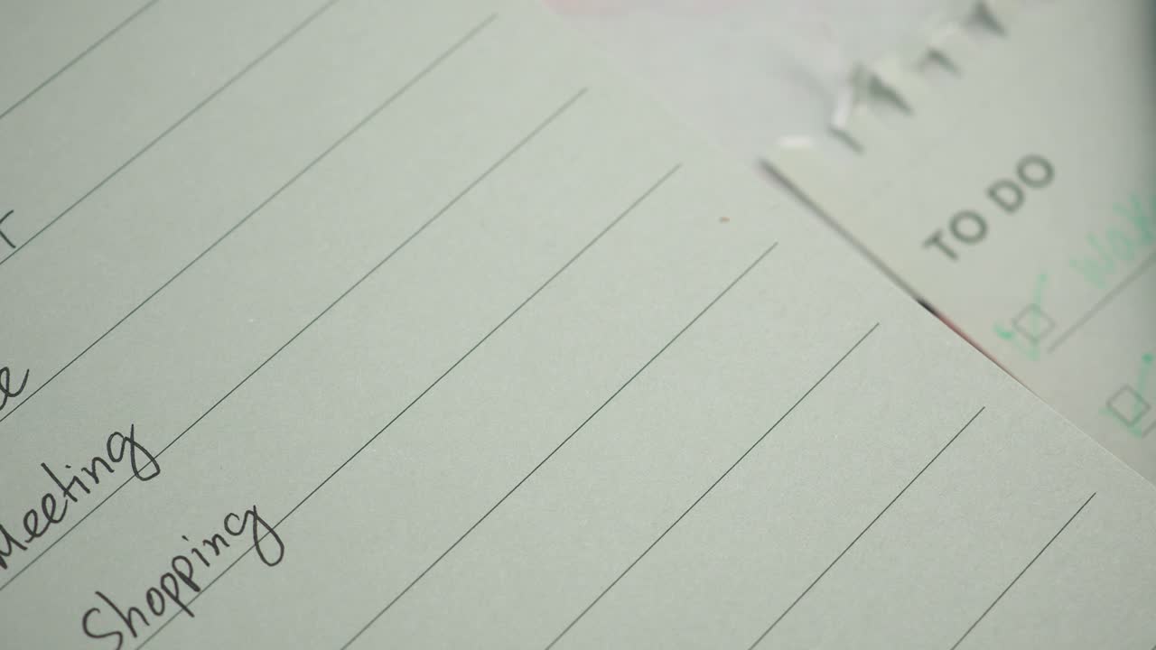 To-Do List in a Notebook