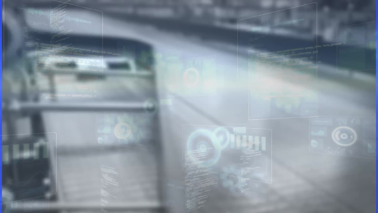 Animation of data processing over warehouse