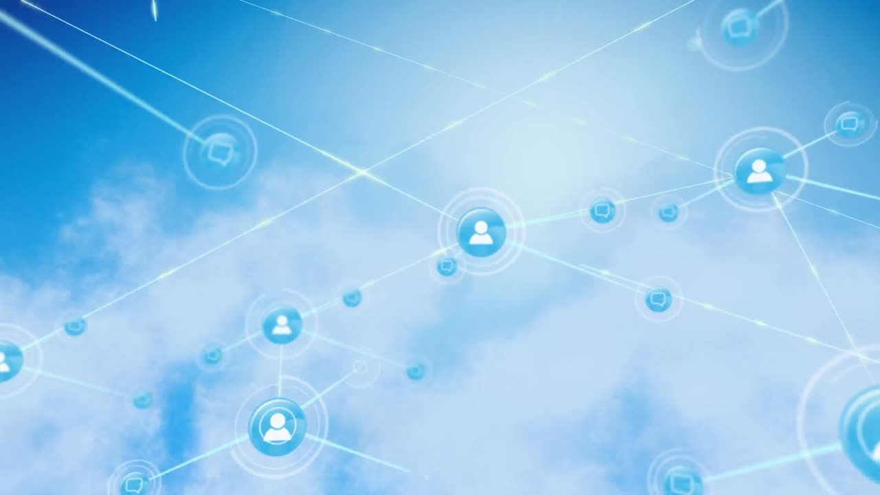 conectores que se mueven en las nubes