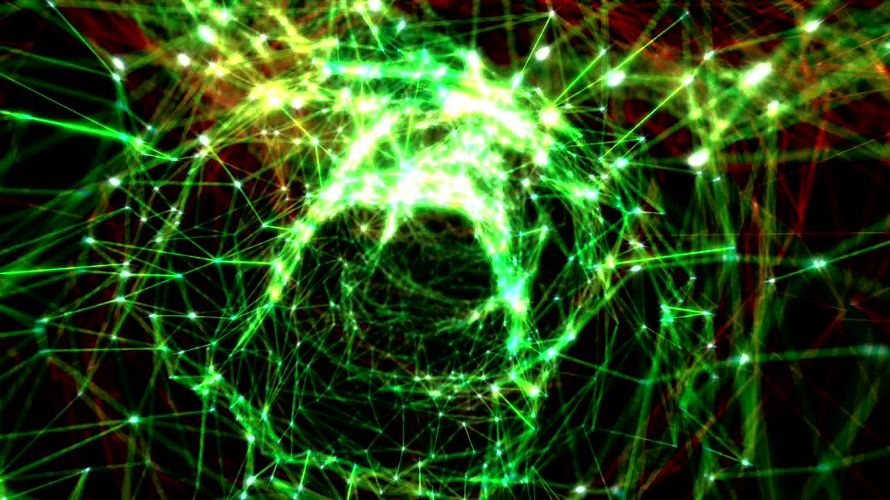 abstracto del espacio digital. túnel de datos de canal de pelado.