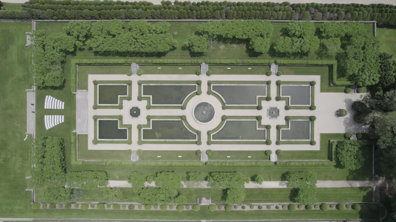 Oheka Castle Aerial View Long Island, NY 4k
