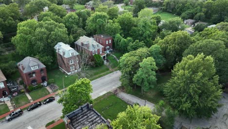 aerial view of college heights near st