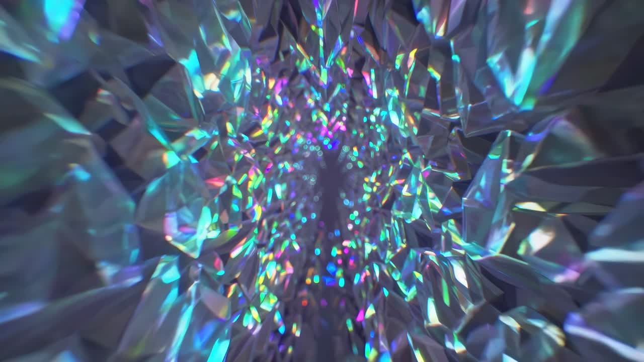Crystal Tunnel Abstract