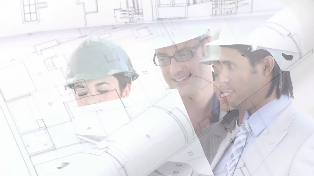 architetti che guardano i piani