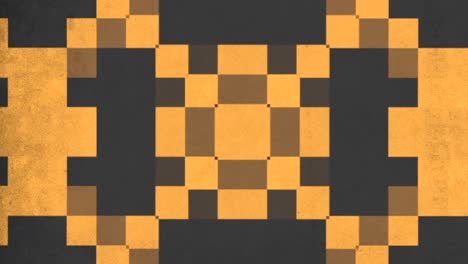 Pixelated-black-and-yellow-diagonal-pattern