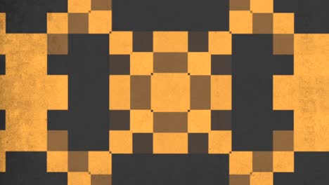 patrón diagonal pixelado negro y amarillo