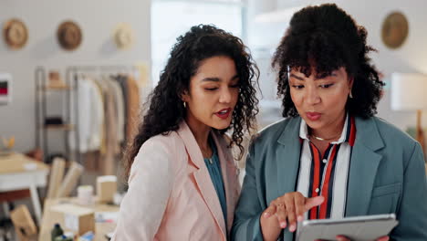 woman, handshake and meeting for fashion startup