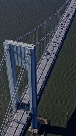aerial inspection verrazano narrows bridge