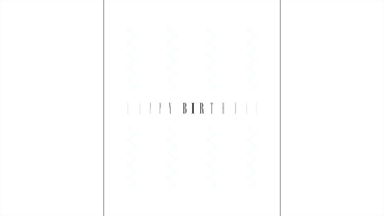 패션에 파도와 함께 행복한 생일  ⁇ 색 그라데이션