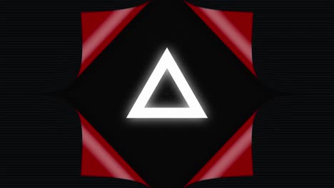 Futuristic triangle and circle