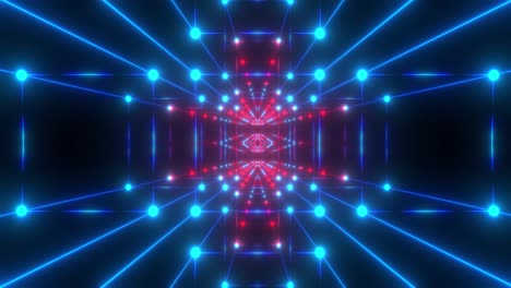 neon geometric tunnel visuals