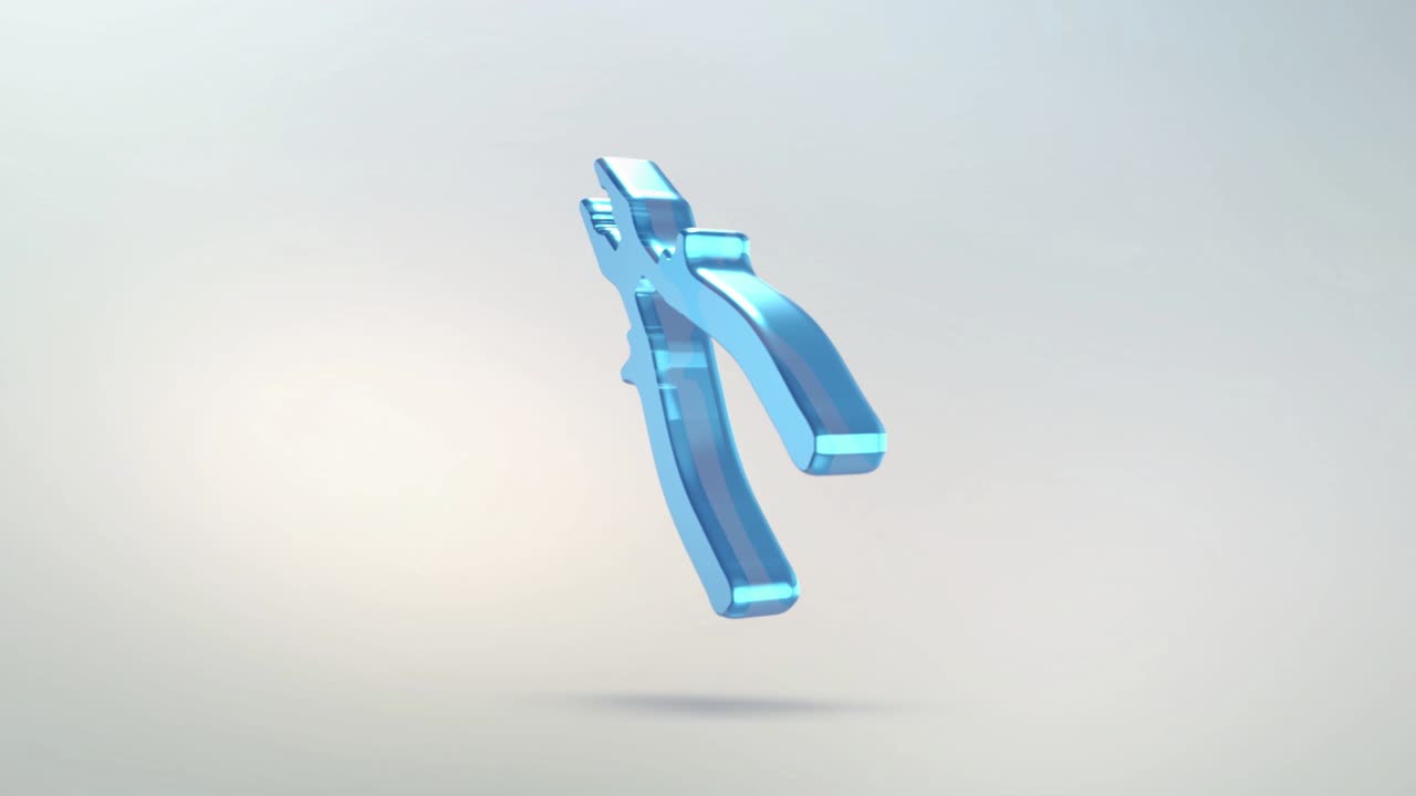 알파 채널을 가진 클리어 아이콘의 애니메이션 - 고립된 손 도구 클리어