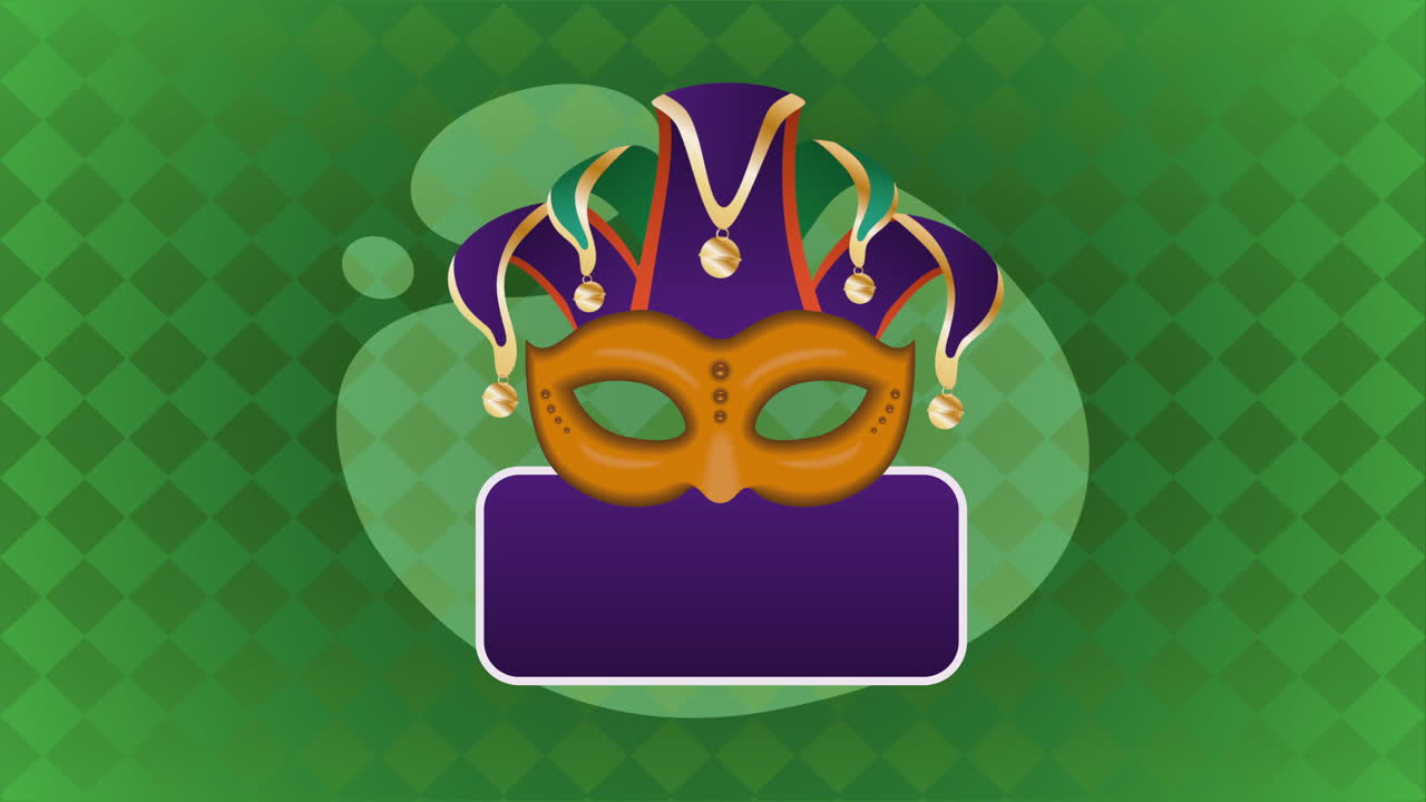 diseño de la máscara del bufón