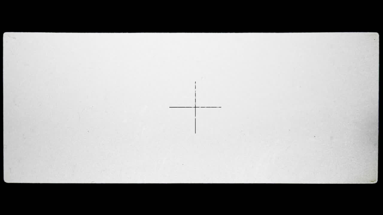 Widescreen vintage camera viewfinder overlay