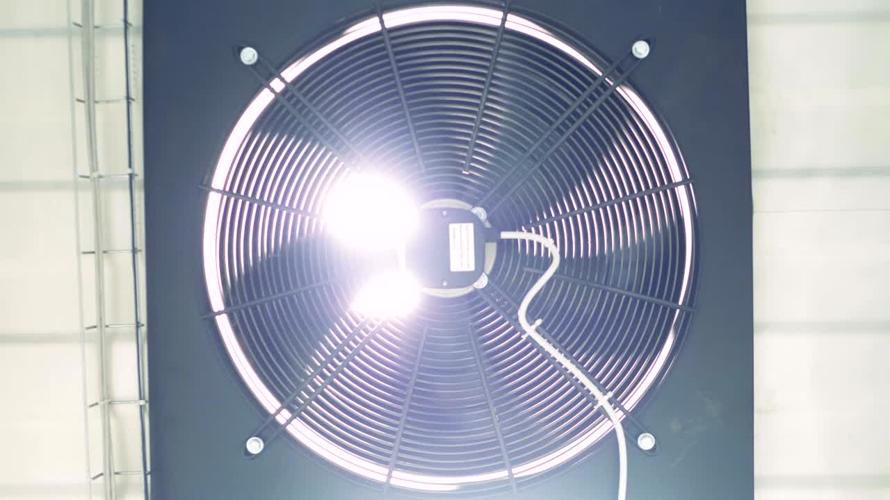 작동하는 환기 시스템 셀의 정적 표시