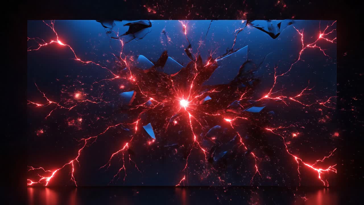 Abstract Electric Lightning Background