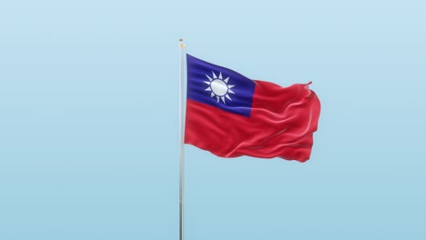 taiwan  flag with alpha