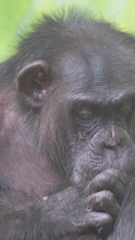 chimpanzee portrait