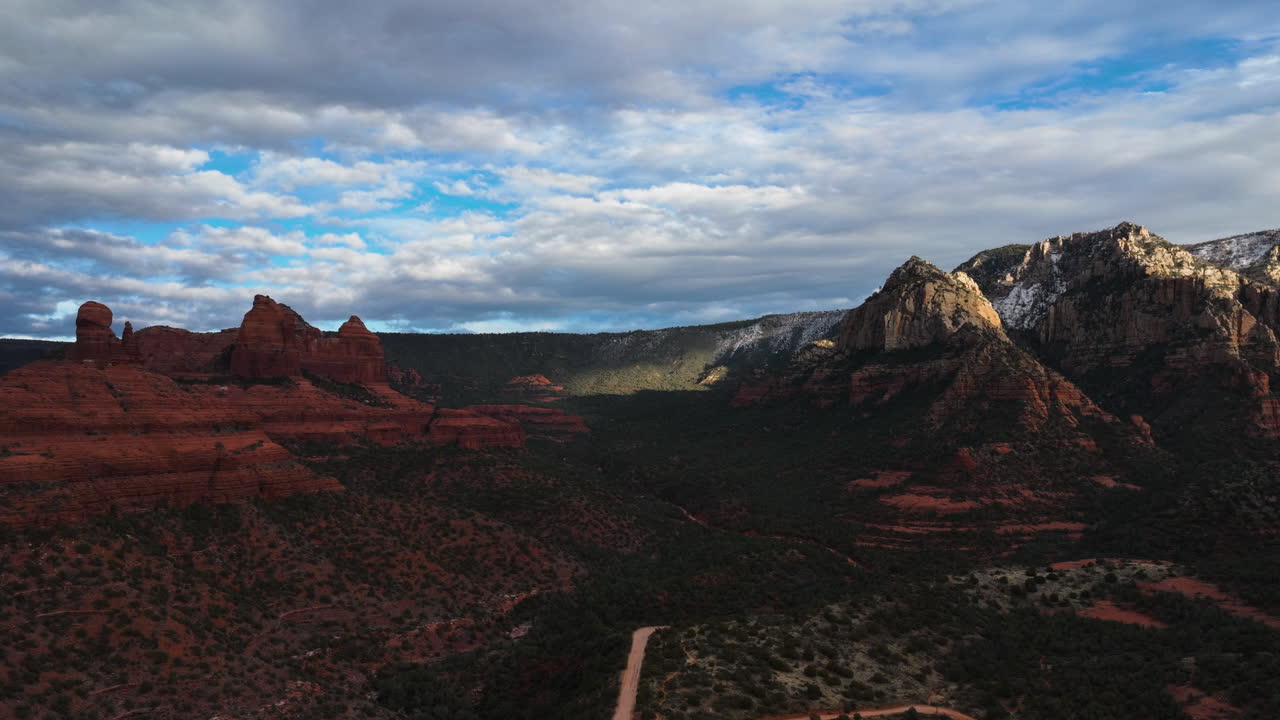 Timelapse - Cloudscape Over Red Rock National Park In Sedona, Arizona, United States