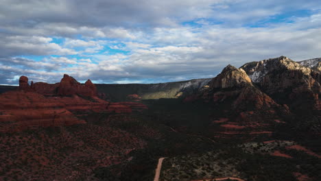 timelapse - cloudscape over red rock national park in sedona, arizona, united states