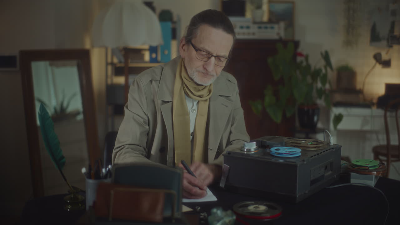 шпион слушает скрытые записи.