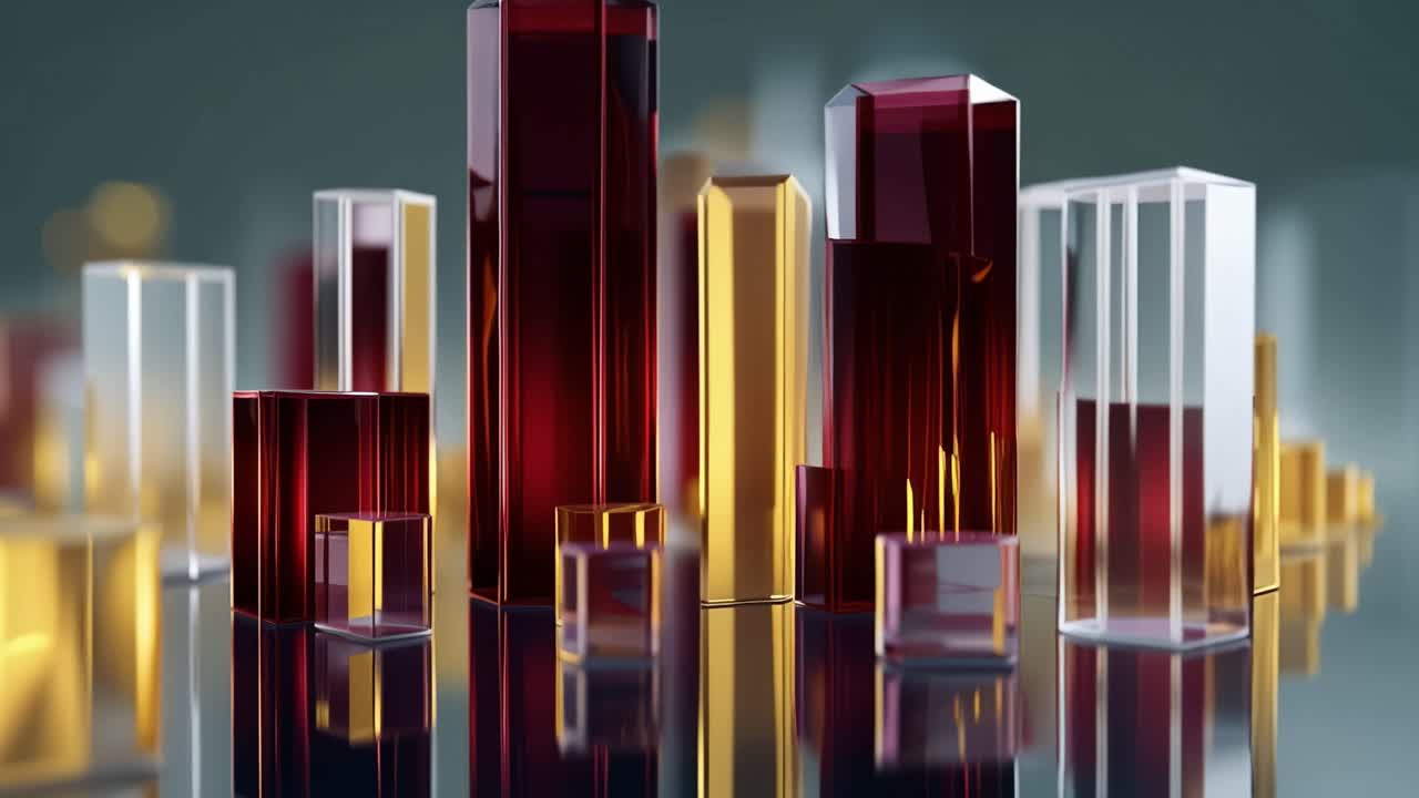Abstract Geometric Blocks Moving with Reflections and Light