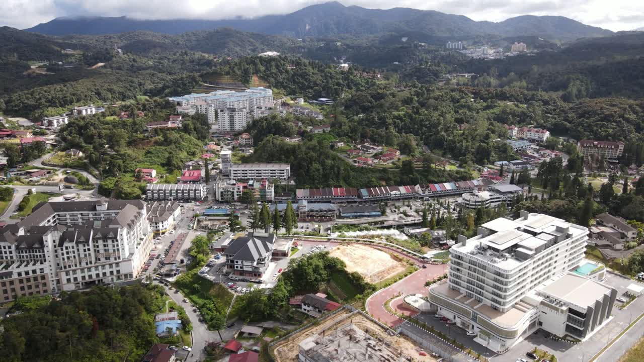 말레이시아의 카메론 하이랜드 지역 내의 브린창 지역의 일반 풍경