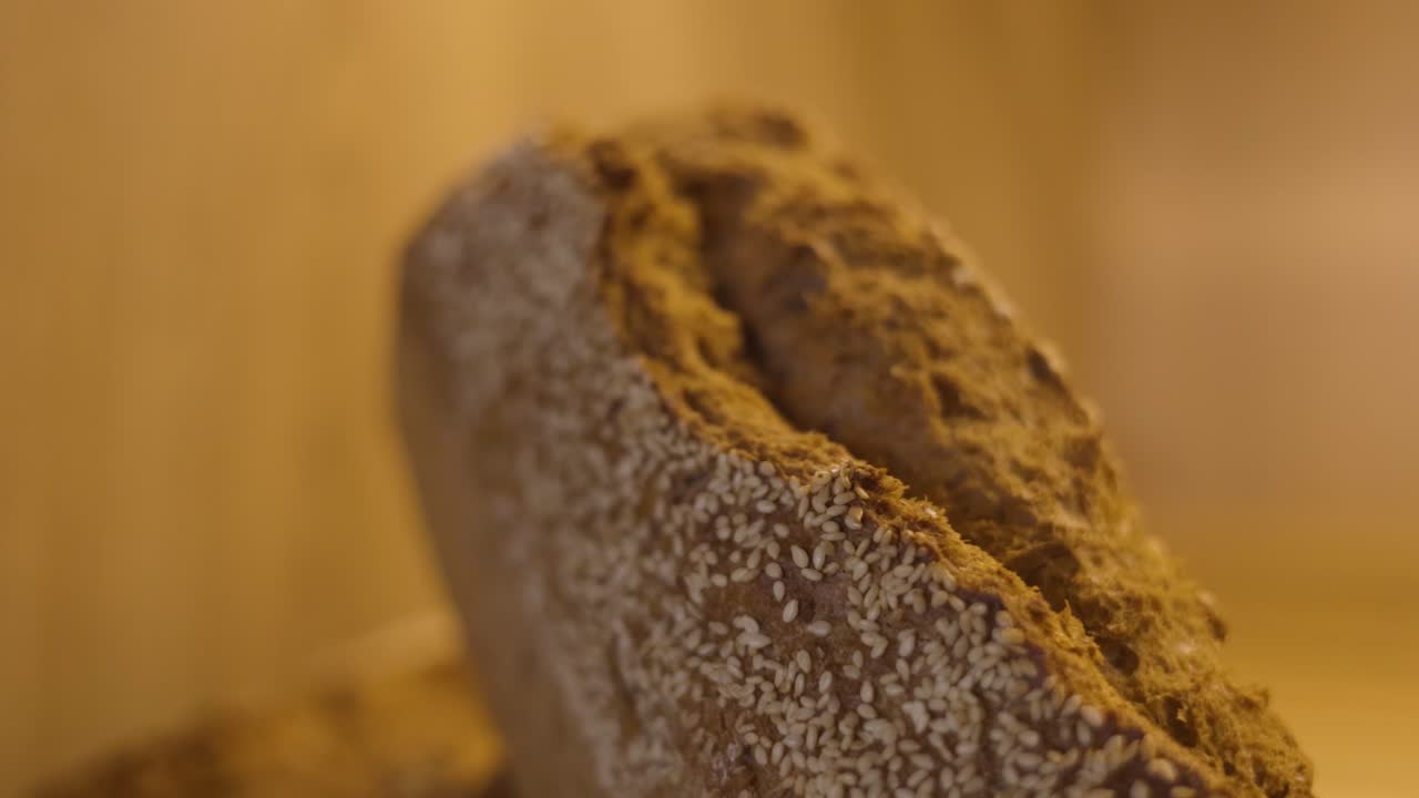 참깨로 구운 빵 맛있는 반죽 제품