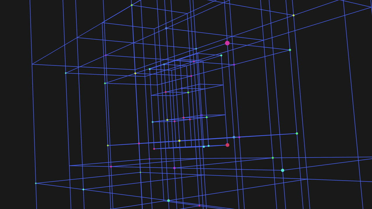 미래의 파란색 계단이 멀리 올라가고 있습니다.