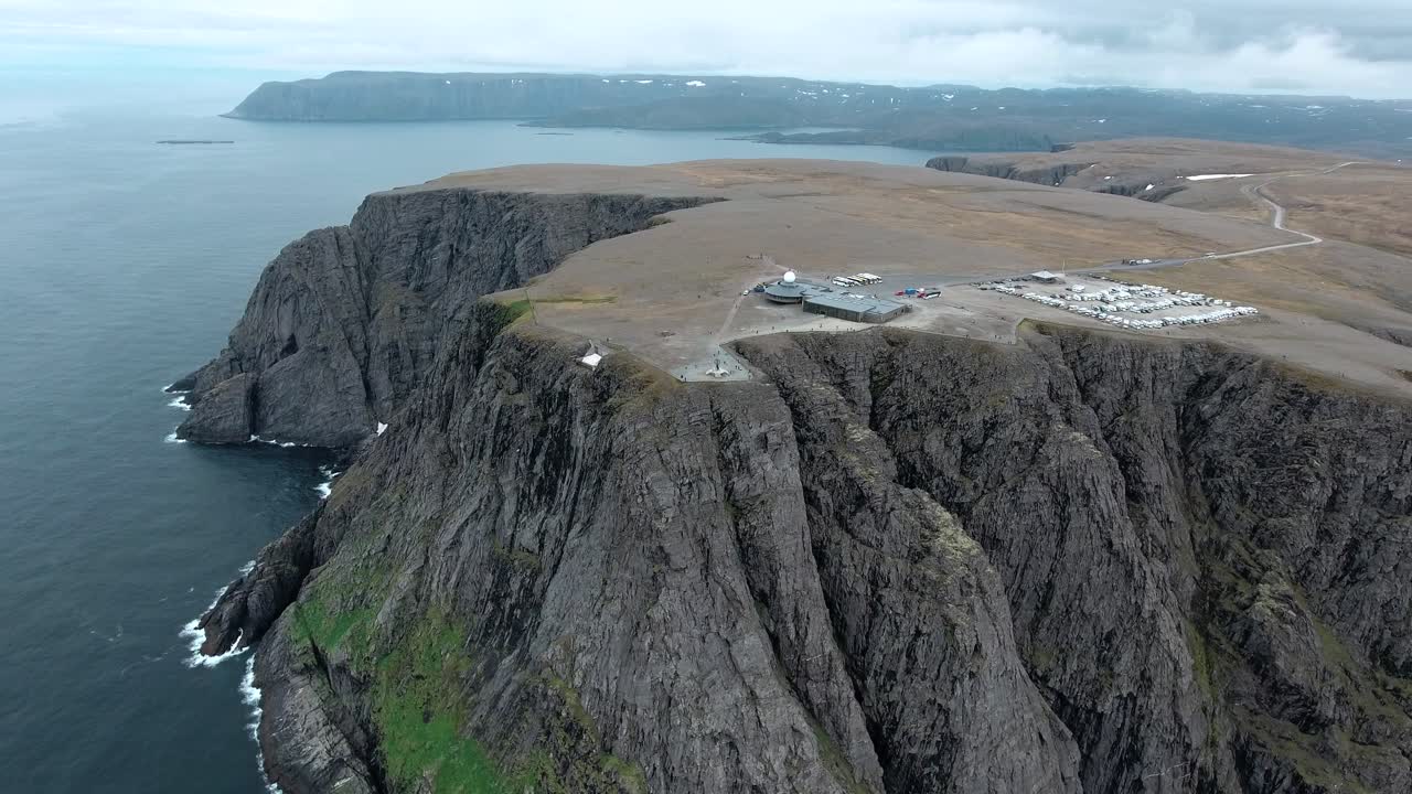 노르웨이 북부의 북쪽 케이프 (nordkapp).