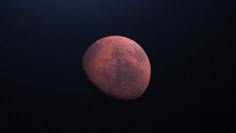 - marte, el planeta rojo en el espacio.