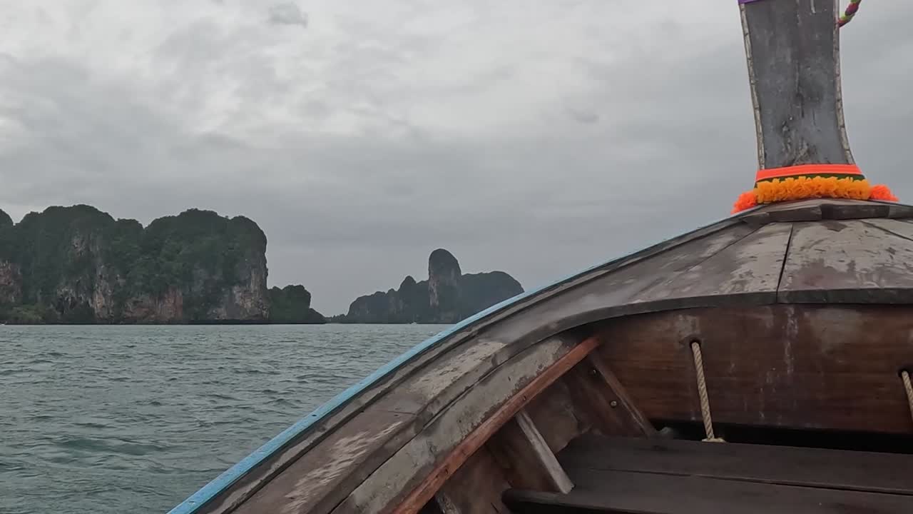 Longtail boat trip through limestone islands