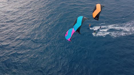 kiteboarding in the ocean