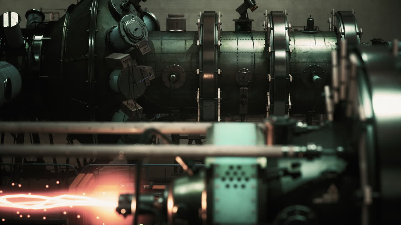 개념적인 하이테크 전력 열핵 또는 핵 원자로