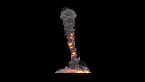 realistic 3d animation fx tornado