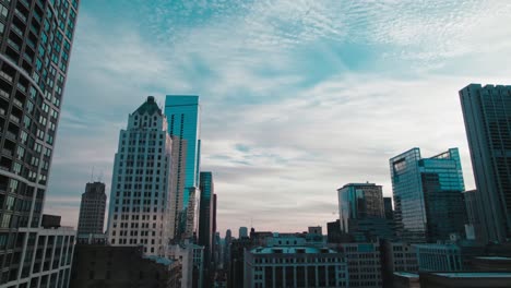 erial view capturing the sprawling urban tapestry of chicago's skyline