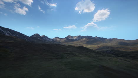 majestic mountain range under a clear blue sky