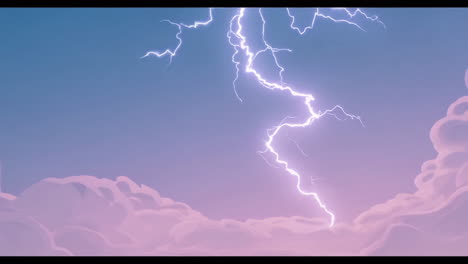pastel lightning storm