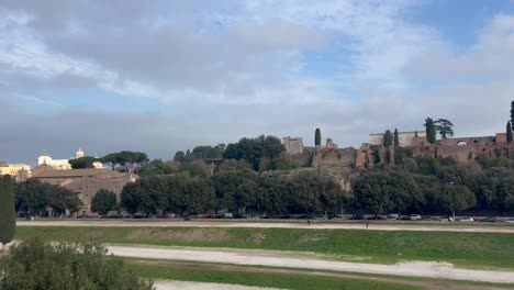 la vista de la ciudad en roma, italia